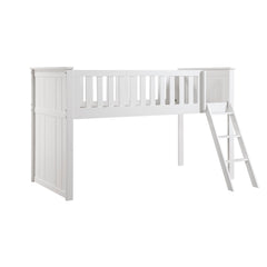 Galen White Low Loft Bunk - Ornate Home