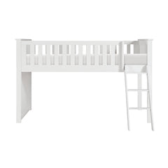 Galen White Low Loft Bunk - Ornate Home