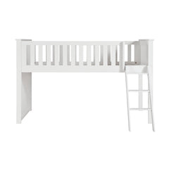 Galen White Low Loft Bunk - Ornate Home