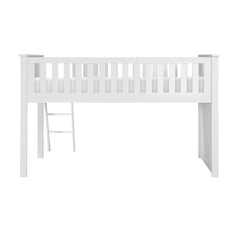 Galen White Low Loft Bunk - Ornate Home