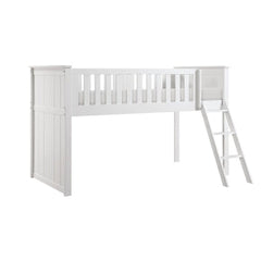 Galen White Low Loft Bunk - Ornate Home