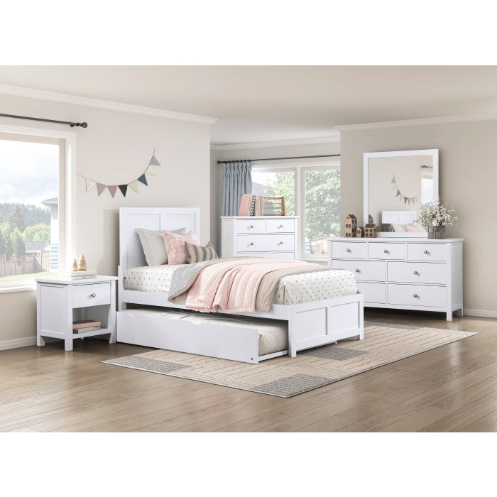 Galen White Mirror Wide
