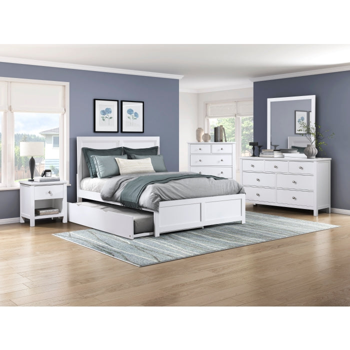 Galen White Mirror Wide