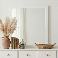 Galen White Mirror Wide - Ornate Home