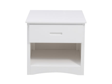 Galen White Nightstand - Ornate Home