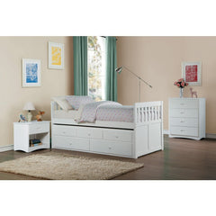 Galen White Nightstand - Ornate Home