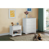Galen White Nightstand - Ornate Home