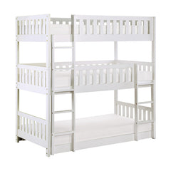 Galen White Triple Bunk Bed - Ornate Home