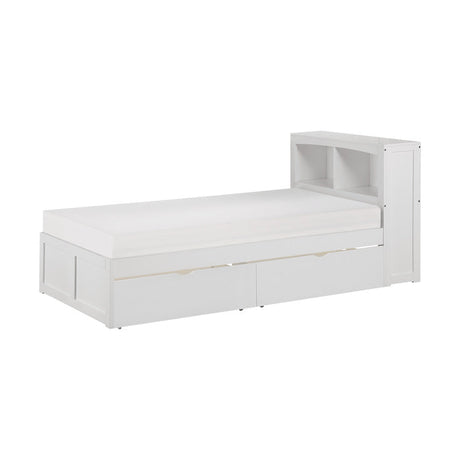 Galen White Twin Bookcase Bed - Ornate Home