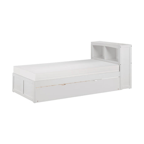 Galen White Twin Bookcase Bed with Trundle - Ornate Home