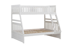 Galen White Twin/Full Bunk Bed - Ornate Home