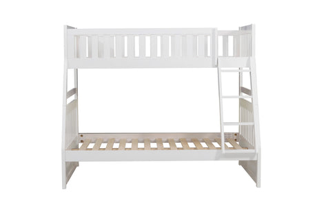 Galen White Twin/Full Bunk Bed - Ornate Home