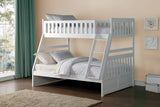 Galen White Twin/Full Bunk Bed - Ornate Home
