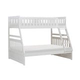 Galen White Twin/Full Bunk Bed - Ornate Home