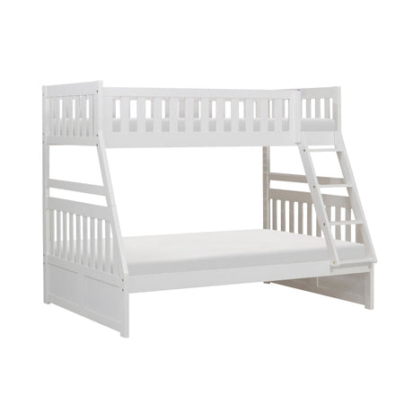 Galen White Twin/Full Bunk Bed - Ornate Home