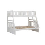 Galen White Twin/Full Bunk Bed - Ornate Home