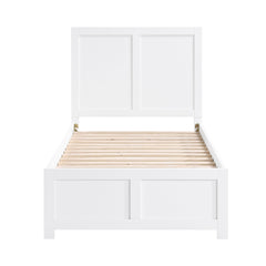 Galen White Twin Platform Bed - Ornate Home