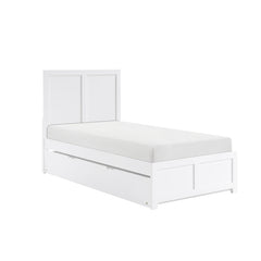 Galen White Twin Platform Bed - Ornate Home