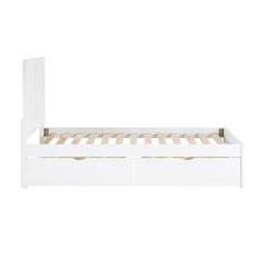 Galen White Twin Platform Bed - Ornate Home