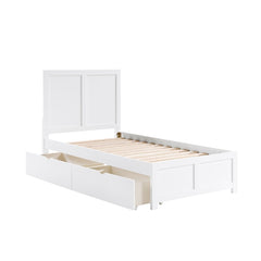 Galen White Twin Platform Bed - Ornate Home