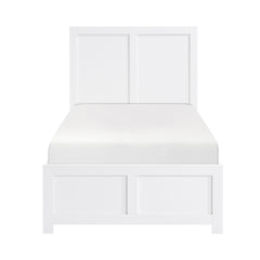 Galen White Twin Platform Bed - Ornate Home