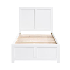 Galen White Twin Platform Bed - Ornate Home
