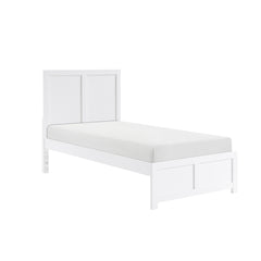 Galen White Twin Platform Bed - Ornate Home