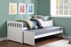 Galen White Twin/Twin Bed - Ornate Home