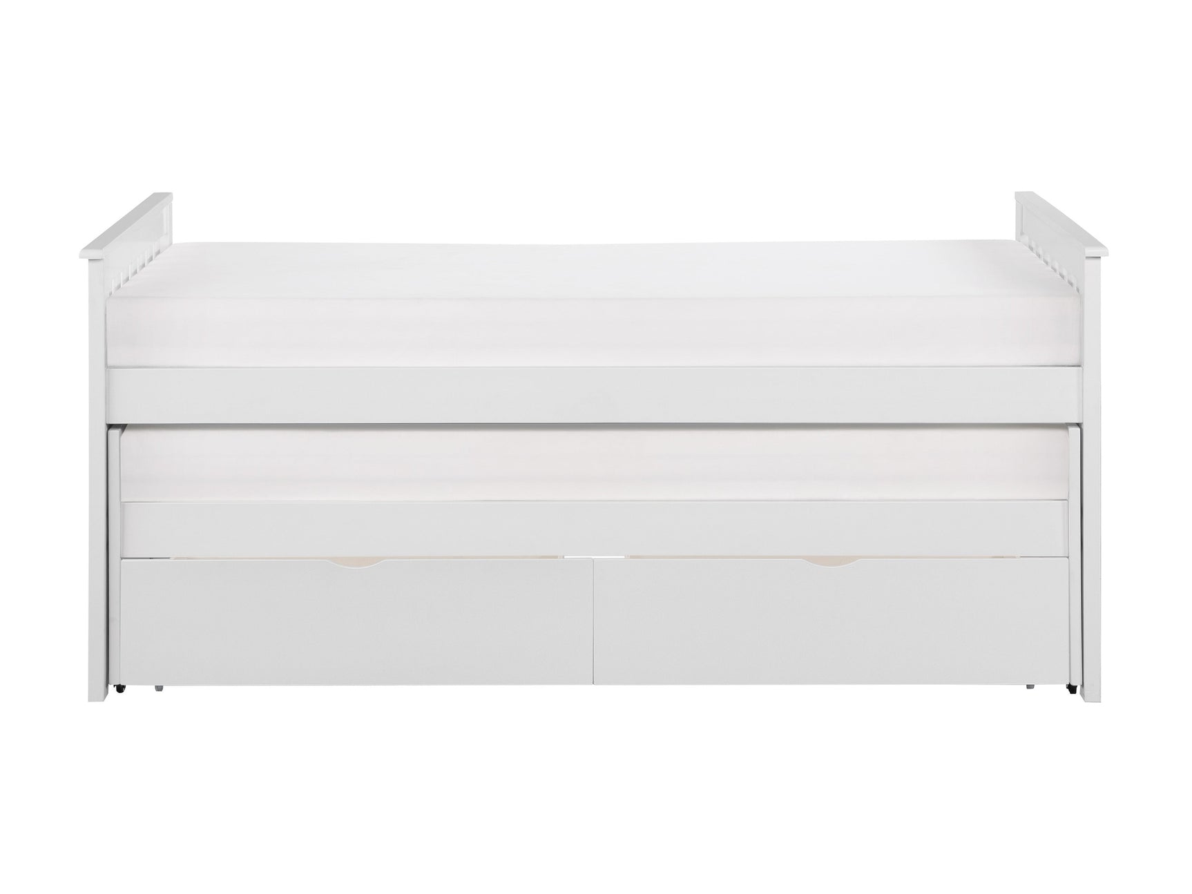 Galen White Twin/Twin Bed with Storage Boxes - Ornate Home