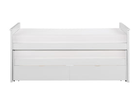 Galen White Twin/Twin Bed with Storage Boxes - Ornate Home
