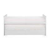 Galen White Twin/Twin Bed with Storage Boxes - Ornate Home