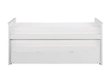 Galen White Twin/Twin Bed with Twin Trundle - Ornate Home