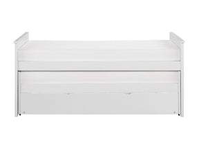 Galen White Twin/Twin Bed with Twin Trundle - Ornate Home