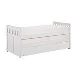 Galen White Twin/Twin Bed with Twin Trundle - Ornate Home