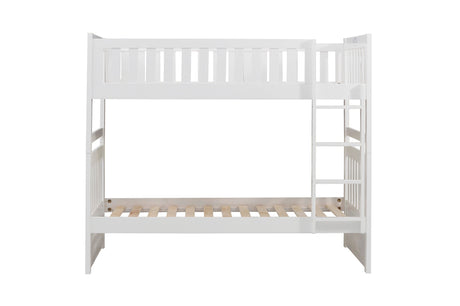 Galen White Twin/Twin Bunk Bed - Ornate Home