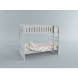 Galen White Twin/Twin Bunk Bed - Ornate Home