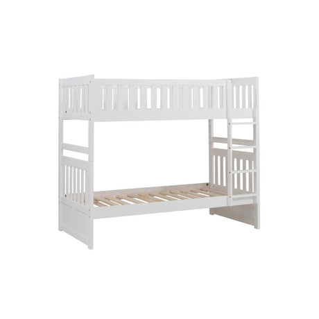 Galen White Twin/Twin Bunk Bed - Ornate Home