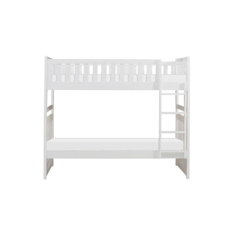 Galen White Twin/Twin Bunk Bed - Ornate Home