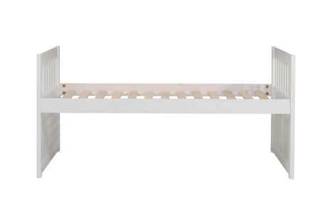 Galen White Twin/Twin Trundle Bed - Ornate Home