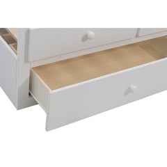 Galen White Twin/Twin Trundle Bed - Ornate Home