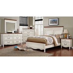 Galesburg White/Oak Mirror - Ornate Home