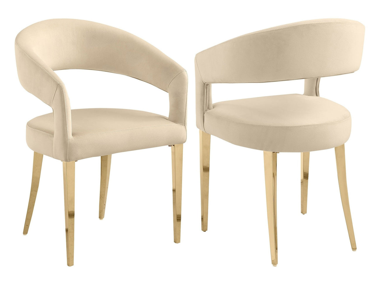 Galiano Beige Arm Chair (Set of 2) - Ornate Home