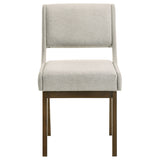Galindo Light Grey Upholstered Dining Side Chair (Set Of 2) - Ornate Home