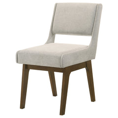Galindo Light Grey Upholstered Dining Side Chair (Set Of 2) - Ornate Home