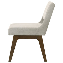 Galindo Light Grey Upholstered Dining Side Chair (Set Of 2) - Ornate Home
