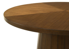 Galindo Nutmeg And Walnut 5-Piece 52-inch Round Dining Set - Ornate Home