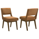 Galindo Nutmeg / Walnut Upholstered Dining Side Chair (Set Of 2) - Ornate Home