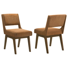 Galindo Nutmeg / Walnut Upholstered Dining Side Chair (Set Of 2) - Ornate Home