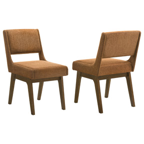 Galindo Nutmeg / Walnut Upholstered Dining Side Chair (Set Of 2) - Ornate Home