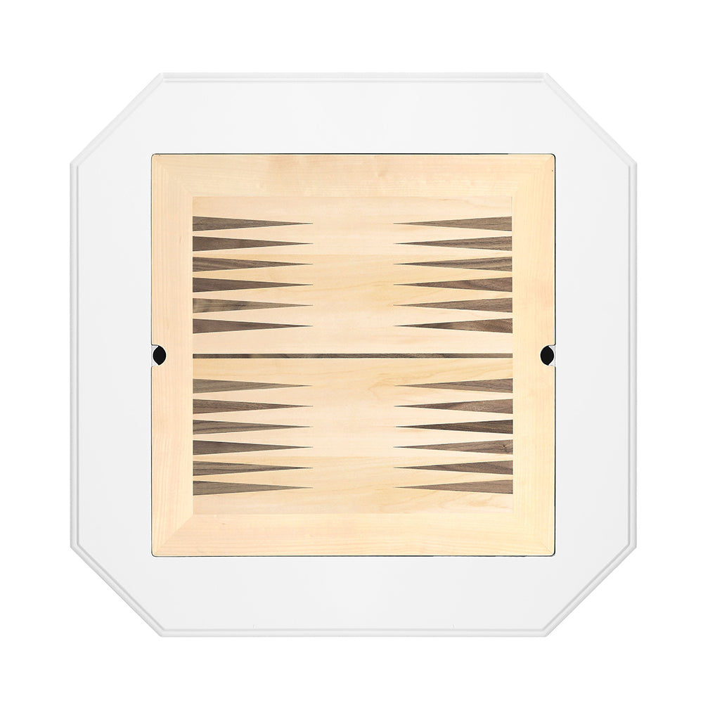 Galini White Gaming Table - Ornate Home